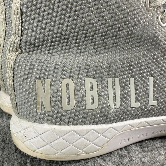 Nobull Outwork High Top Womens 6.5 Gray Shoes Trainers Athletic Lifting - Picture 11 of 12